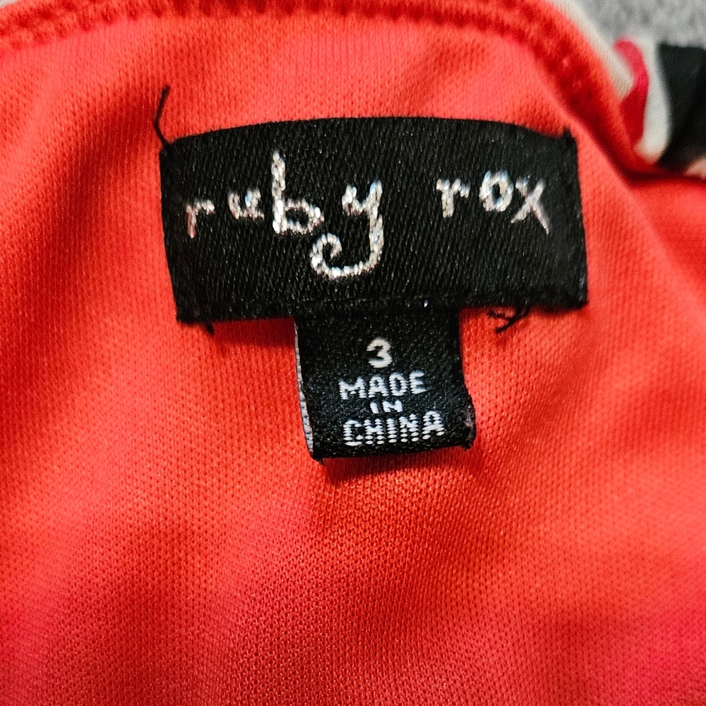 Ruby Rox Strapless Multi Color Dress - Picture 2 of 5
